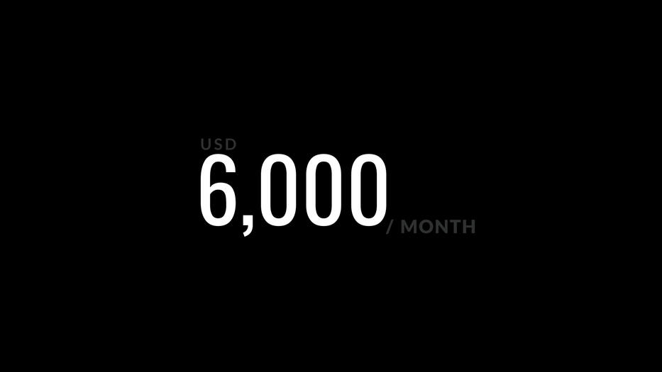 Monthly Goal of Six Thousand USD